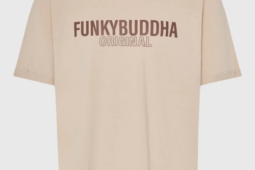 Funky Buddha Print T-Shirt Ανδρικό (FBM013-032-04-FOG)