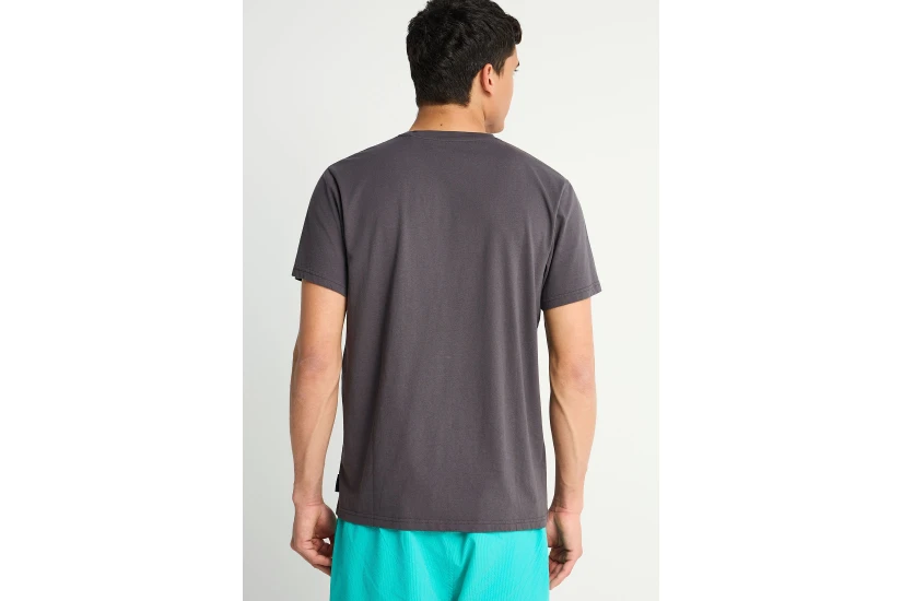 Funky Buddha Ανδρικό Κοντομάνικο T-Shirt Γκρι Σκούρο