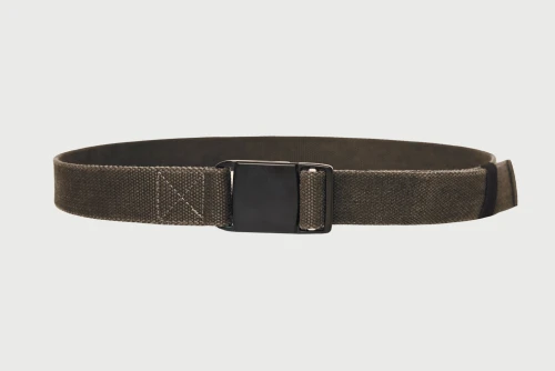 Funky Buddha Canvas Ζώνη Casual (FBM013-037-10-OLIVE)