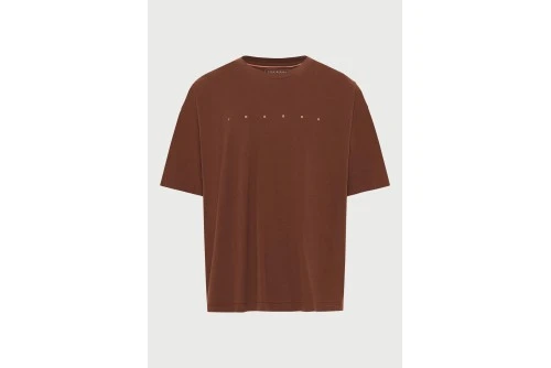 Funky Buddha Oversized Print T-Shirt Ανδρικό (FBM013-039-04-BRUNETTE)