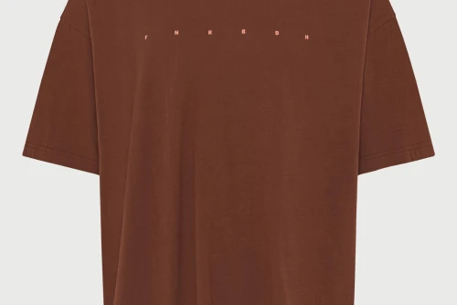 Funky Buddha Oversized Print T-Shirt Ανδρικό (FBM013-039-04-BRUNETTE)