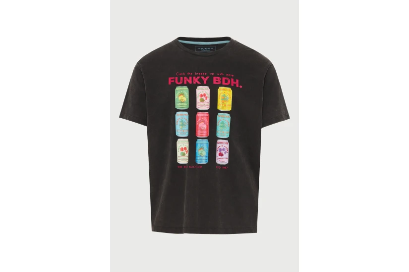 Funky Buddha Ανδρικό Κοντομάνικο T-Shirt Μαύρο