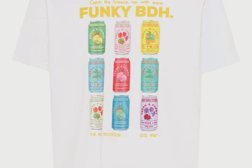 Funky Buddha Print T-Shirt Ανδρικό (FBM013-040-04-OFF-WHITE)