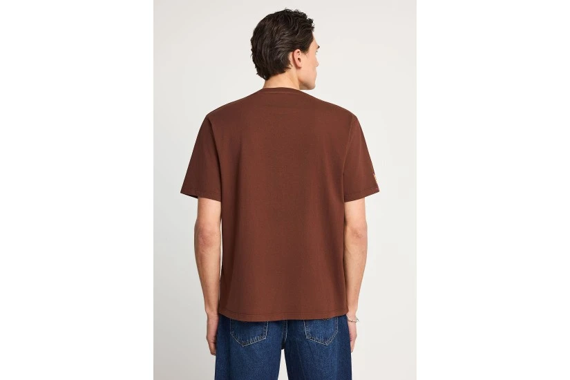 Funky Buddha Ανδρικό Κοντομάνικο T-Shirt Καφέ