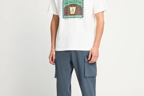 Funky Buddha Print T-Shirt Ανδρικό (FBM013-042-04-OFF-WHITE)