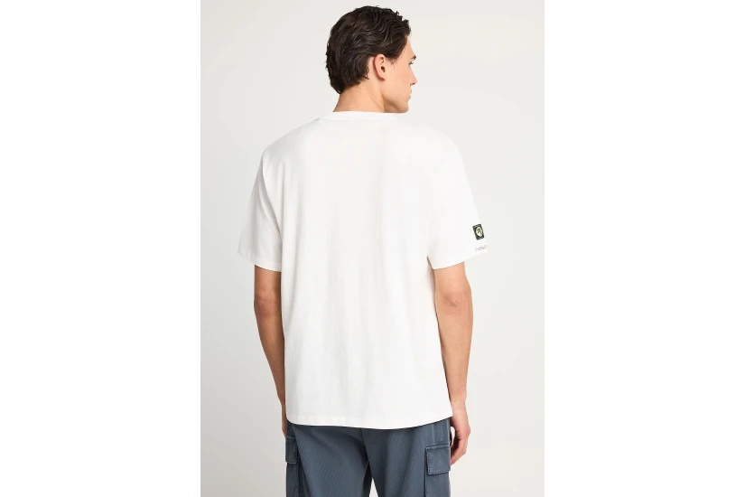 Funky Buddha Ανδρικό Κοντομάνικο T-Shirt Εκρού