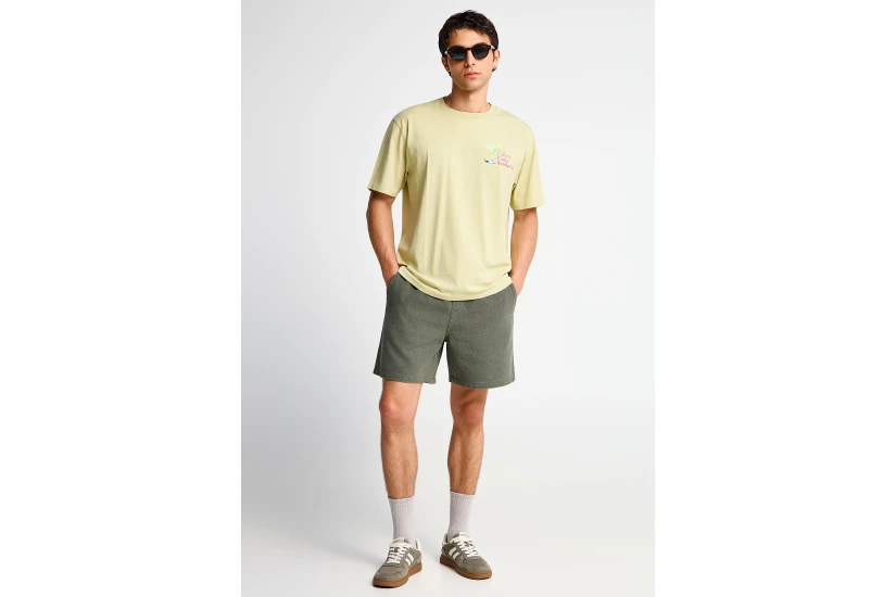 Funky Buddha Ανδρική Βερμούδα Chino Χακί
