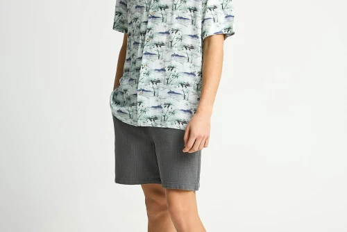 Funky Buddha Ανδρική Βερμούδα Chino (FBM013-046-03-DK-GREY)