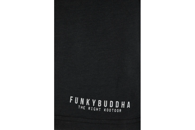 Funky Buddha Ανδρική Αθλητική Βερμούδα Μαύρη