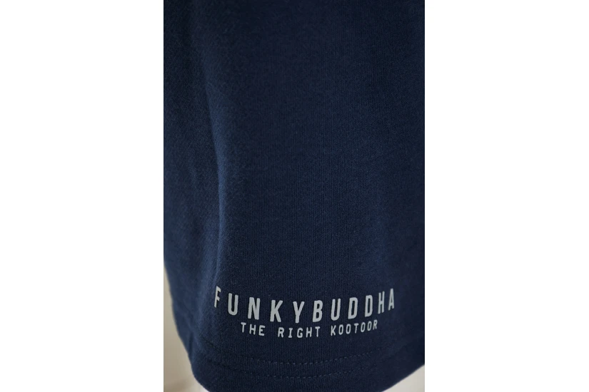 Funky Buddha Ανδρική Αθλητική Βερμούδα Μπλε Σκούρο
