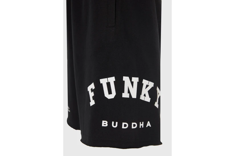 Funky Buddha Ανδρική Αθλητική Βερμούδα Μαύρη