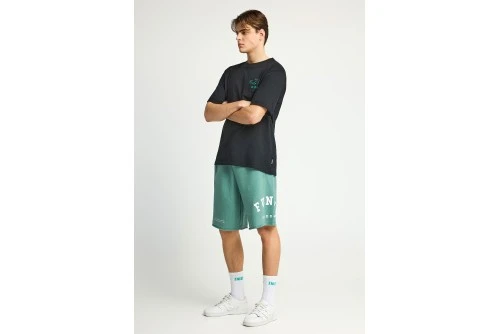 Funky Buddha Printed Logo Βερμούδα Αθλητική Ανδρική (FBM013-051-03-GREEN-LAKE)