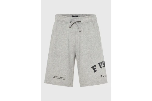 Funky Buddha Printed Logo Βερμούδα Αθλητική Ανδρική (FBM013-051-03-GREY-MEL)