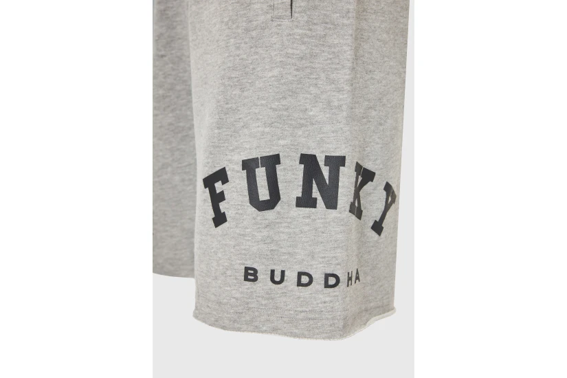 Funky Buddha Ανδρική Αθλητική Βερμούδα Γκρι