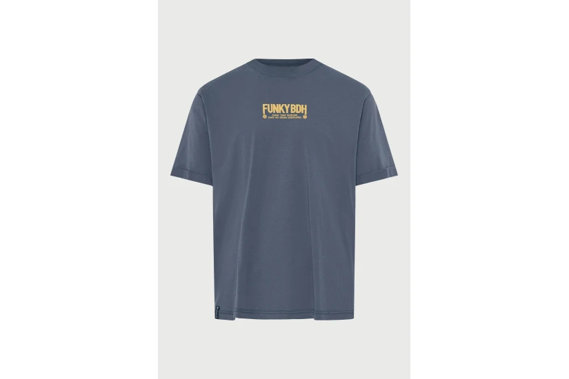 Funky Buddha Ανδρικό Κοντομάνικο T-Shirt Γκρι