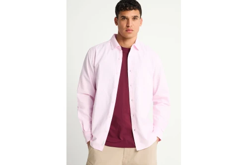 Funky Buddha The Essentials Πουκάμισο Μακρυμάνικο Ανδρικό (FBM013-051-05-ROSE-WATER)