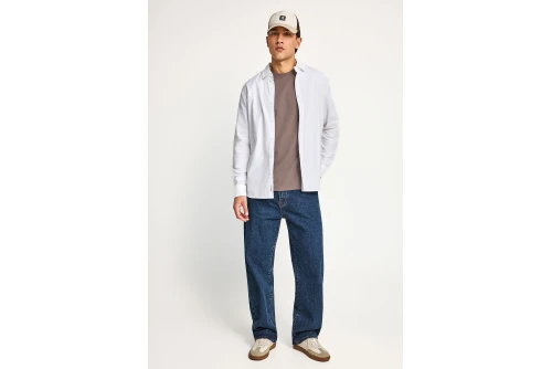 Funky Buddha The Essentials Πουκάμισο Μακρυμάνικο Ανδρικό (FBM013-051-05-WHITE)