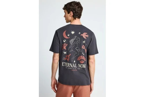 Funky Buddha Graphic Print T-Shirt Ανδρικό (FBM013-053-04-ANTHRACITE)