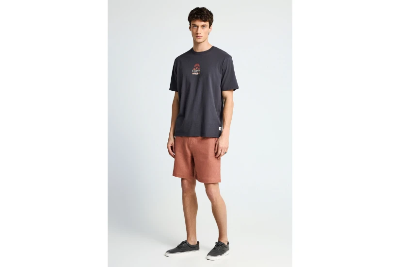 Funky Buddha Ανδρικό Κοντομάνικο T-Shirt Ανθρακί