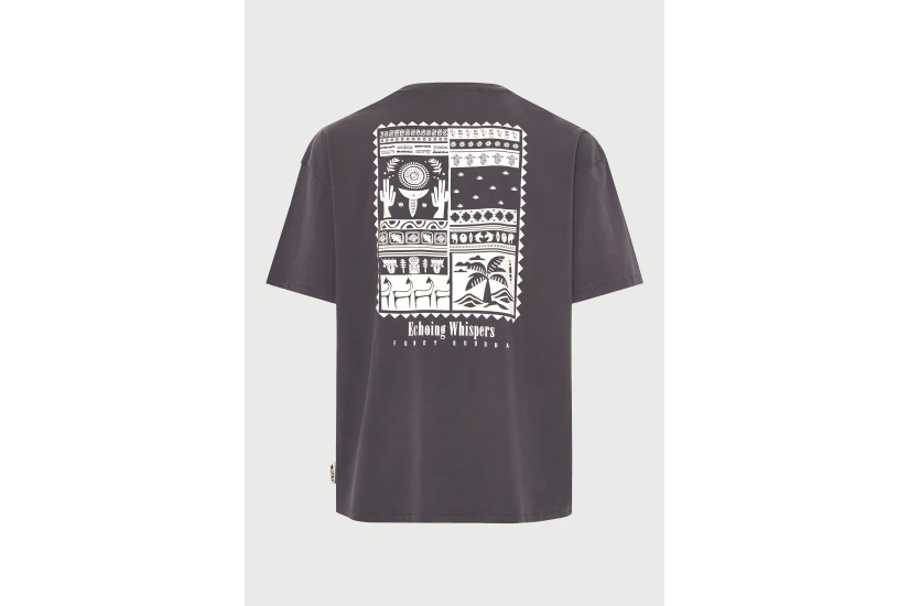 Funky Buddha Ανδρικό Κοντομάνικο T-Shirt Ανθρακί
