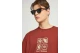 Funky Buddha Ανδρικό Κοντομάνικο T-Shirt Κεραμιδί, Μπεζ