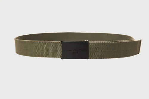 Funky Buddha Ζώνη Casual (FBM013-059-10-KHAKI)