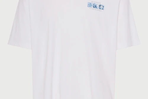 Funky Buddha Print On The Back T-Shirt Ανδρικό (FBM013-060-04-WHITE)