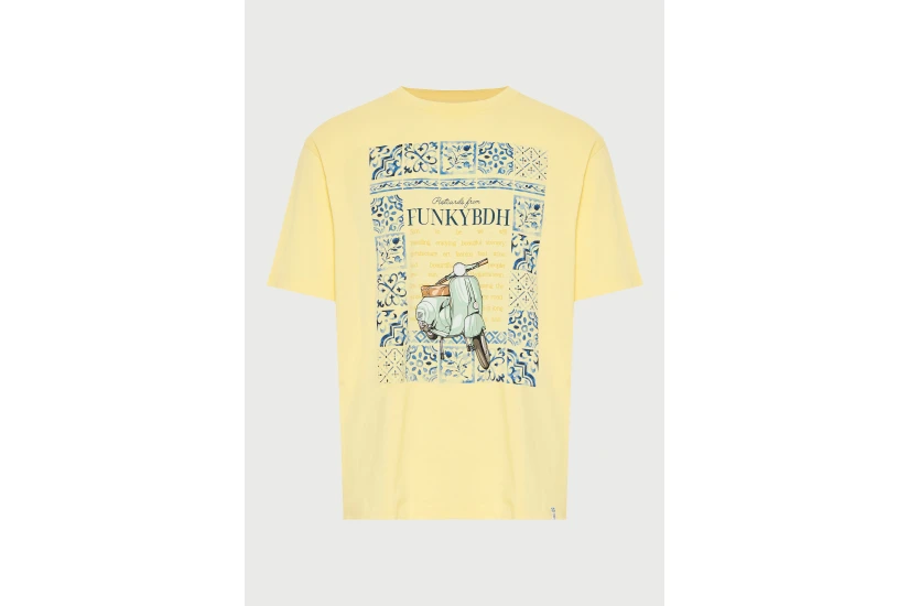 Funky Buddha Ανδρικό Κοντομάνικο T-Shirt Κίτρινο, Διάφορα Χρώματα