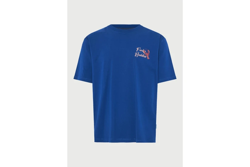 Funky Buddha Ανδρικό Κοντομάνικο T-Shirt Μπλε