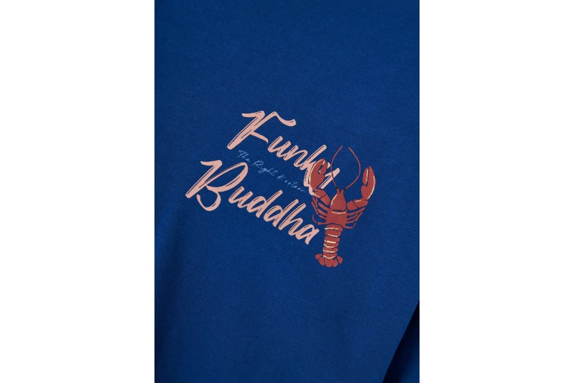 Funky Buddha Ανδρικό Κοντομάνικο T-Shirt Μπλε