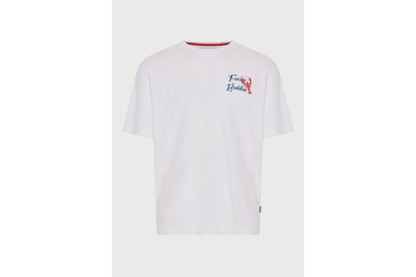 Funky Buddha Ανδρικό Κοντομάνικο T-Shirt Λευκό