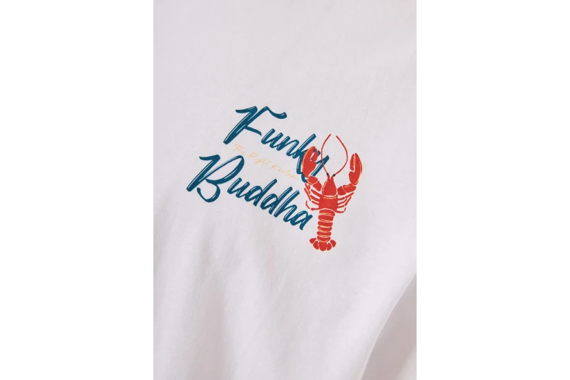 Funky Buddha Ανδρικό Κοντομάνικο T-Shirt Λευκό