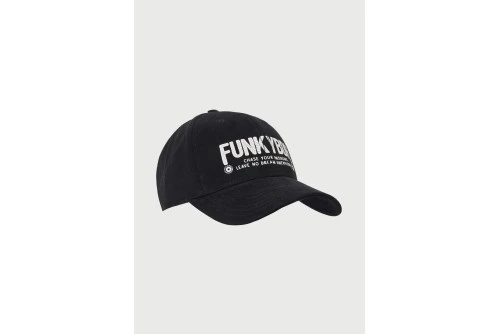 Funky Buddha Branded Print Καπέλο Classic (FBM013-068-10-BLACK)