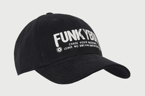 Funky Buddha Branded Print Καπέλο Classic (FBM013-068-10-BLACK)