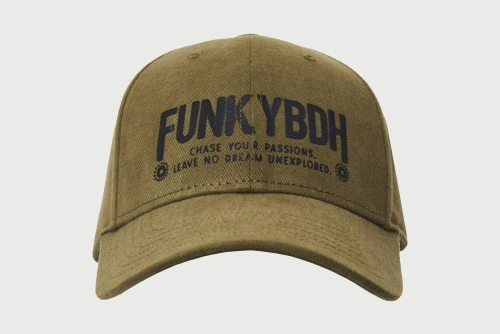 Funky Buddha Branded Print Καπέλο Classic (FBM013-068-10-GREEN-MOSS)