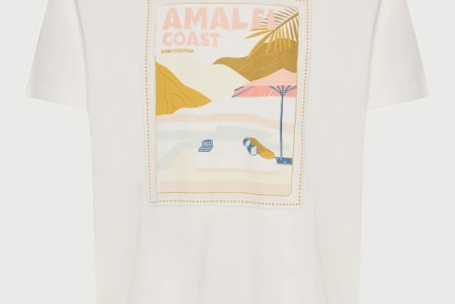 Funky Buddha Print T-Shirt Ανδρικό (FBM013-069-04-OFF-WHITE)