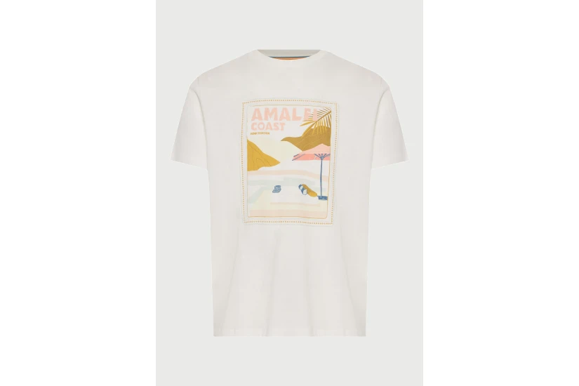 Funky Buddha Ανδρικό Κοντομάνικο T-Shirt Εκρού, Διάφορα Χρώματα