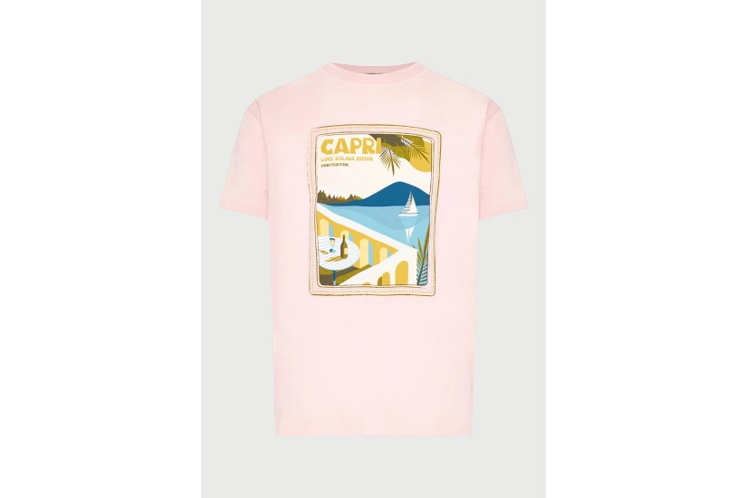 Funky Buddha Ανδρικό Κοντομάνικο T-Shirt Ροζ, Διάφορα Χρώματα