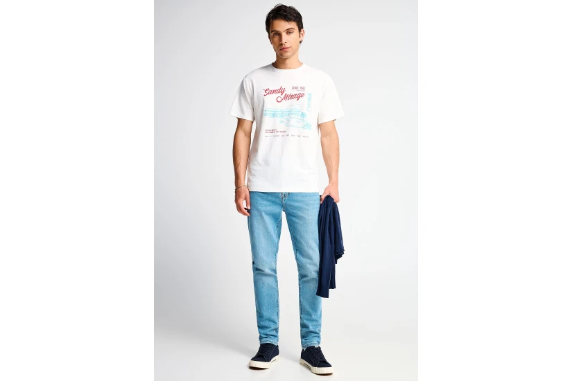 Funky Buddha Slim Tapered Fit Ανδρικό Παντελόνι Τζιν Γαλάζιο
