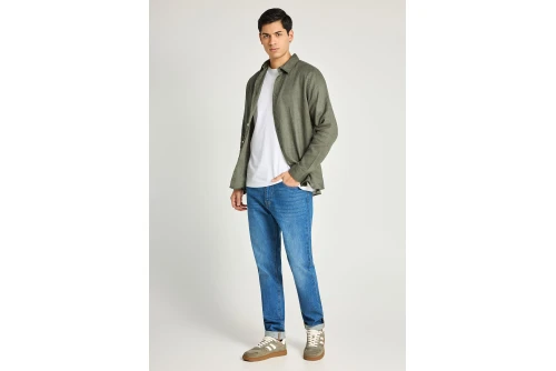 Funky Buddha Slim Tapered Παντελόνι Τζιν Ανδρικό (FBM013-071-02-DK-BLUE)