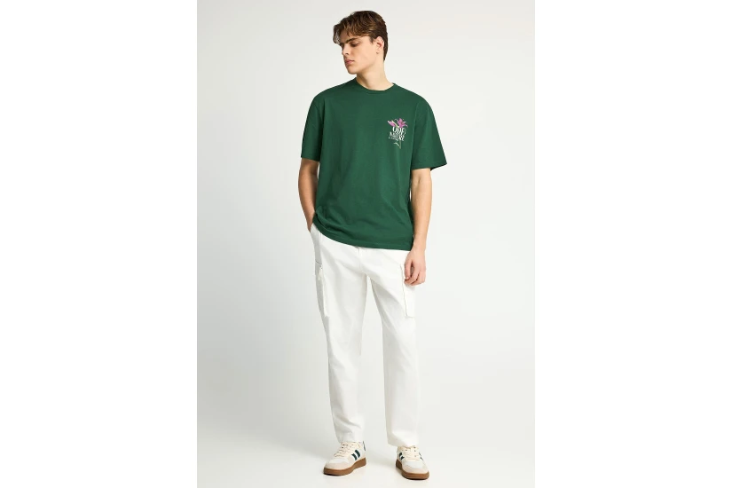 Funky Buddha Ανδρικό Κοντομάνικο T-Shirt Πράσινο