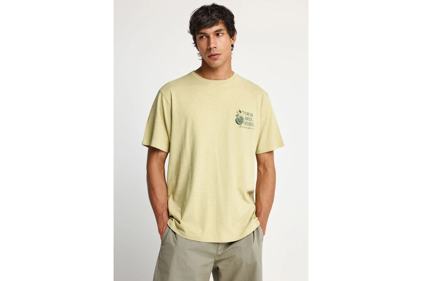 Funky Buddha Ανδρικό Κοντομάνικο T-Shirt Πράσινο