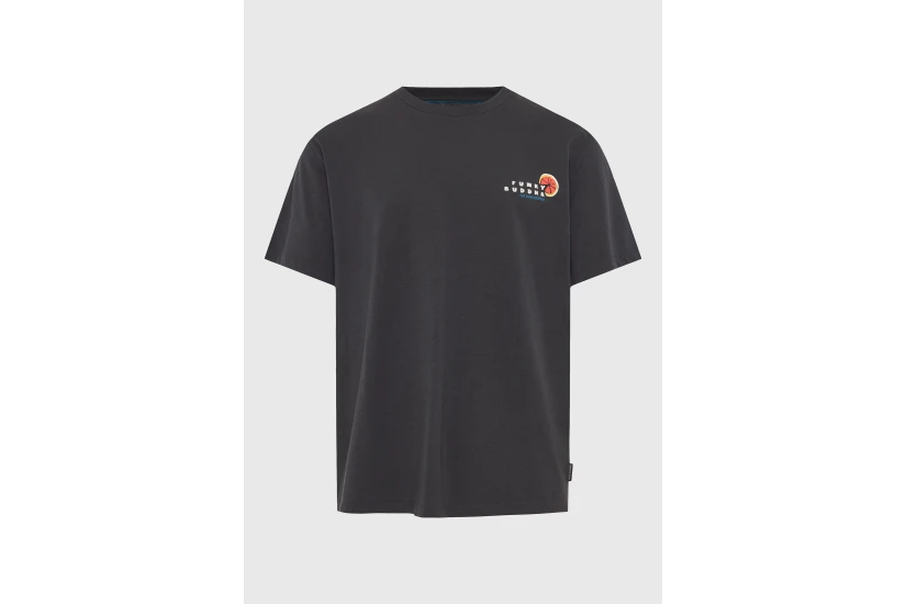 Funky Buddha Ανδρικό Κοντομάνικο T-Shirt Ανθρακί