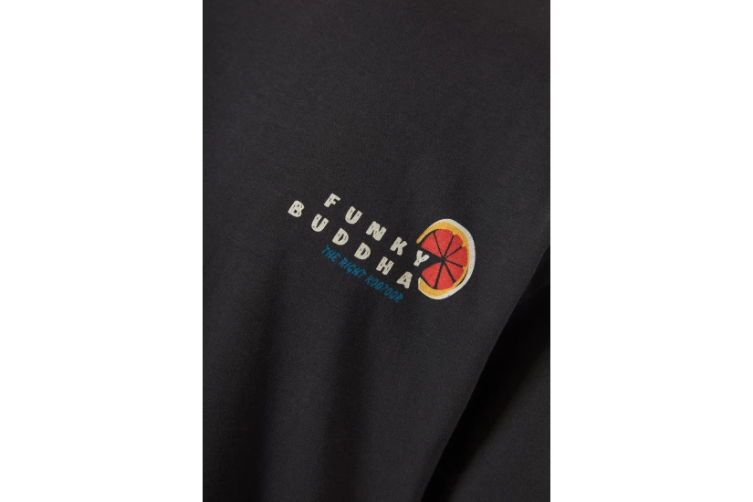 Funky Buddha Ανδρικό Κοντομάνικο T-Shirt Ανθρακί