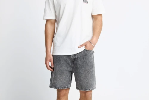 Funky Buddha Print On The Back T-Shirt Ανδρικό (FBM013-088-04-OFF-WHITE)