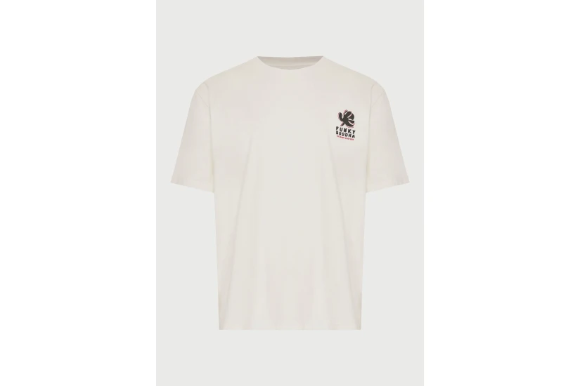 Funky Buddha Ανδρικό Κοντομάνικο T-Shirt Εκρού, Διάφορα Χρώματα