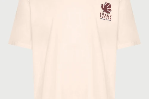 Funky Buddha Print On The Back T-Shirt Ανδρικό (FBM013-088-04-ROSE-WATER)