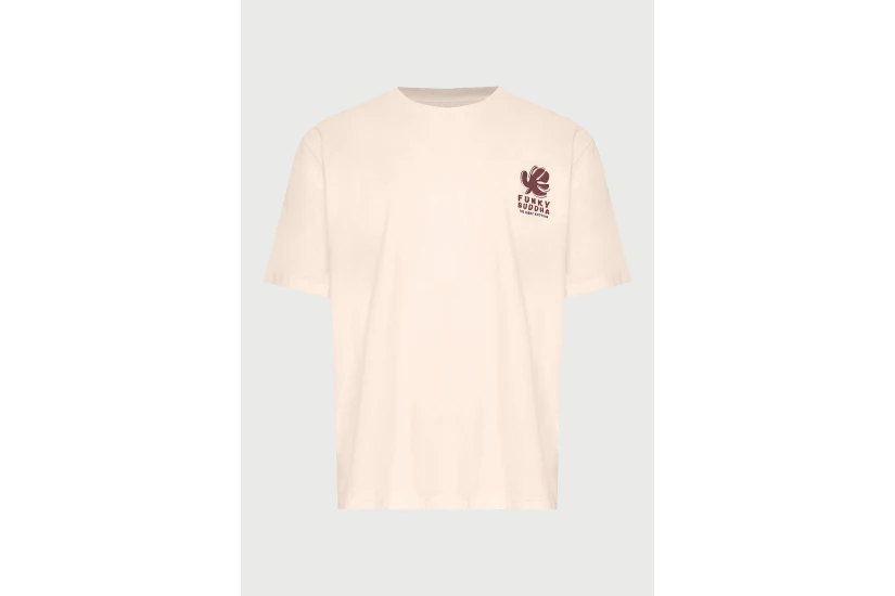 Funky Buddha Ανδρικό Κοντομάνικο T-Shirt Ροζ, Διάφορα Χρώματα