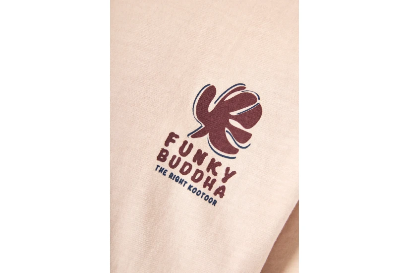 Funky Buddha Ανδρικό Κοντομάνικο T-Shirt Ροζ, Διάφορα Χρώματα