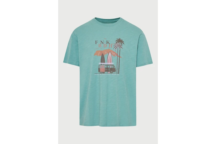 Funky Buddha Ανδρικό Κοντομάνικο T-Shirt Πράσινο
